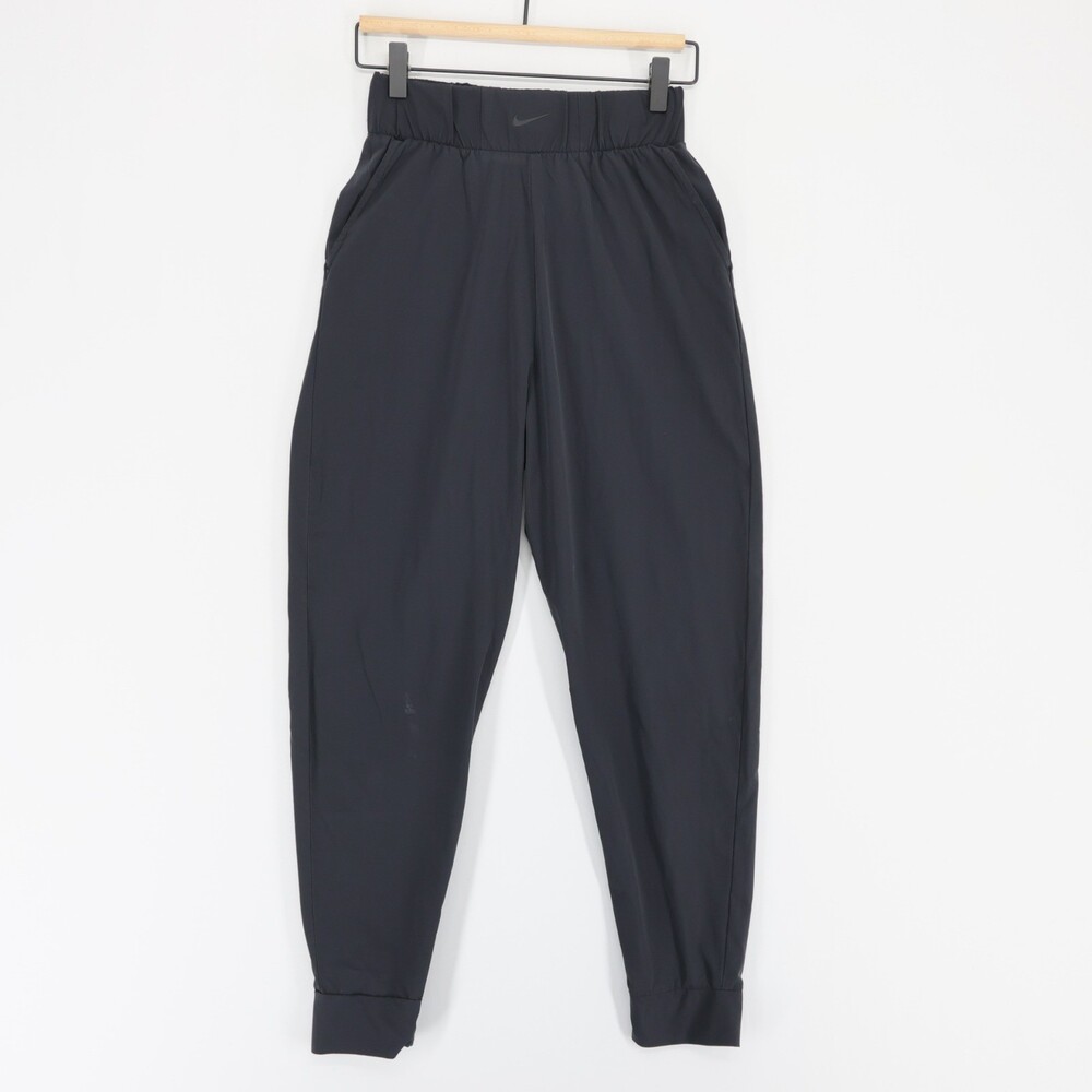 Nike Bliss Lux Pants Womens S Black Dri Fit Slim Athletic Joggers Workout